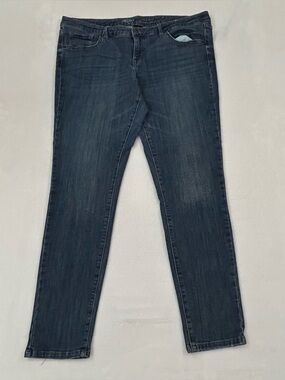 Mossimo Denim Low Rise Skinny Dark Blue Stretch Jeans Women's Sz 16R/R 36x29